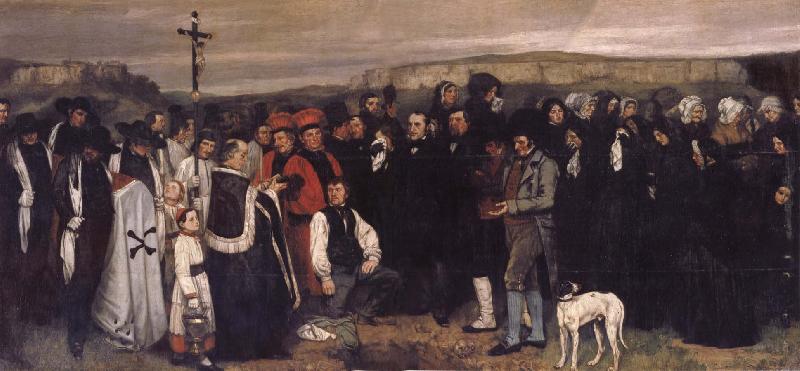 Gustave Courbet Burial at Ornans oil painting image